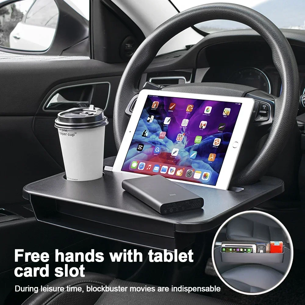 Laptop Accessories For Office - Multi-used Car Tray Laptop Desk Pad