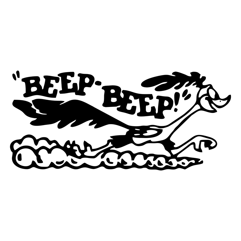 Laptop Accessories Kit - G101 17x7.7cm Road Runner Sticker Cartoon