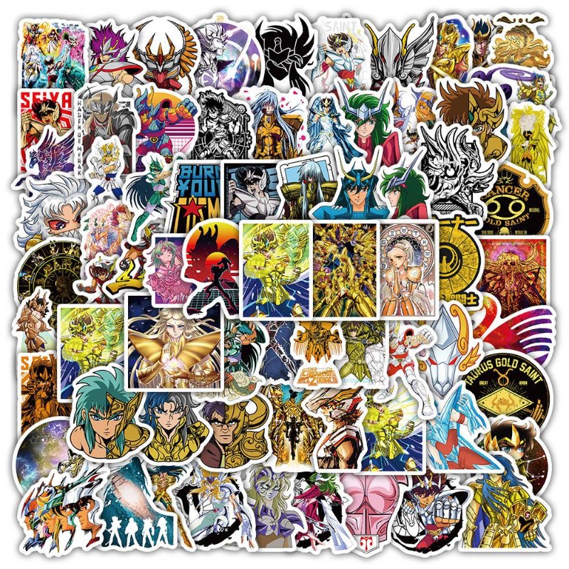 Laptop Accessories For Office - 101Pcs Saint Seiya Anime Stickers Cartoon