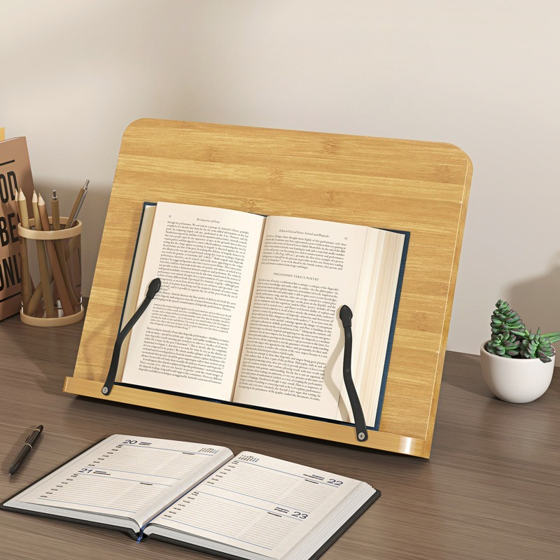 Laptop Accessories For Office - Wooden Reading Book Stand, Multi-Function Laptop