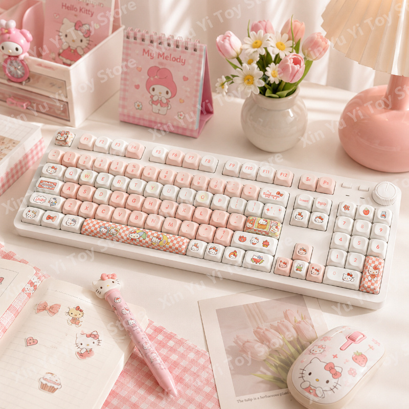 Laptop Accessories To Gift - Sanrio Hello Kitty Wired Mechanical Keyboard