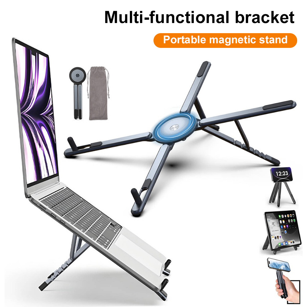 Laptop Accessories For Office - Portable Magnetic Phone Holder & Selfie