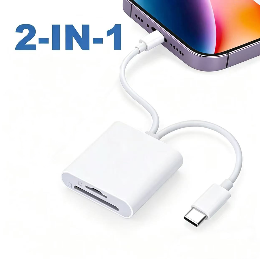 2 In 1 OTG Card Reader Type C  - đánh giá và giá Laptop Accessories Kit
