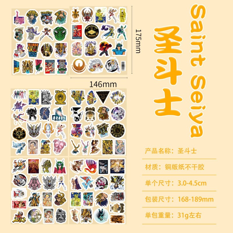 101Pcs Saint Seiya Anime Stick - đánh giá và giá Laptop Accessories For Office