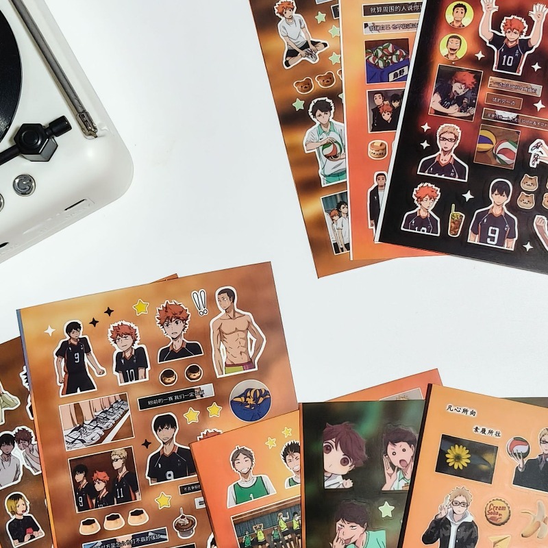 8pcs/set Haikyuu Anime Periphe - đánh giá và giá Laptop Accessories Kit
