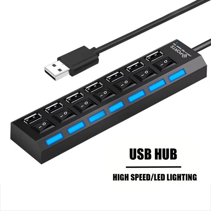 7 Port USB 2.0 Hub Splitter Fo - đánh giá và giá Laptop Accessories For Office