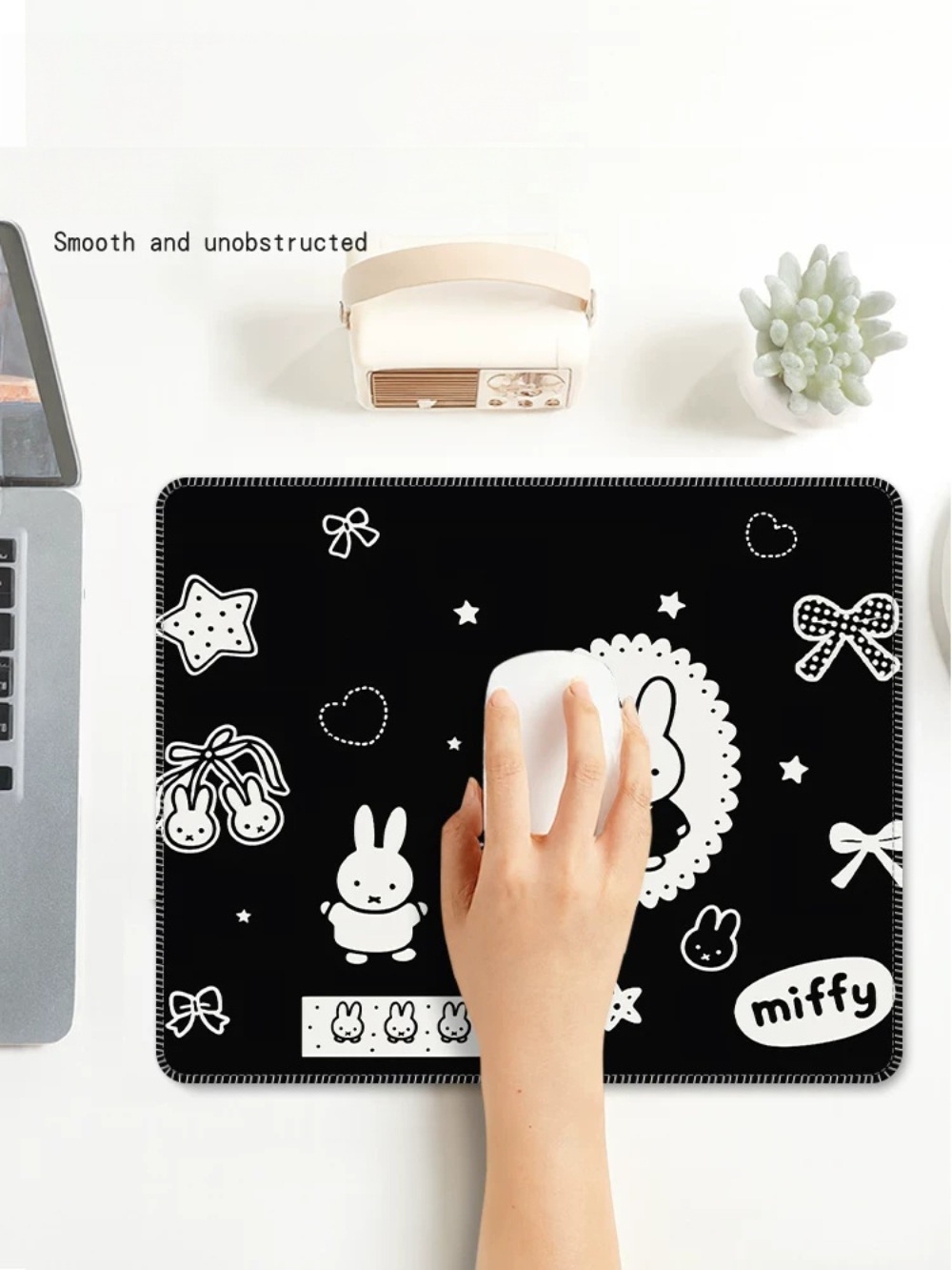 Cartoon Miffy Mouse Pad Small  - đánh giá và giá Laptop Accessories To Gift