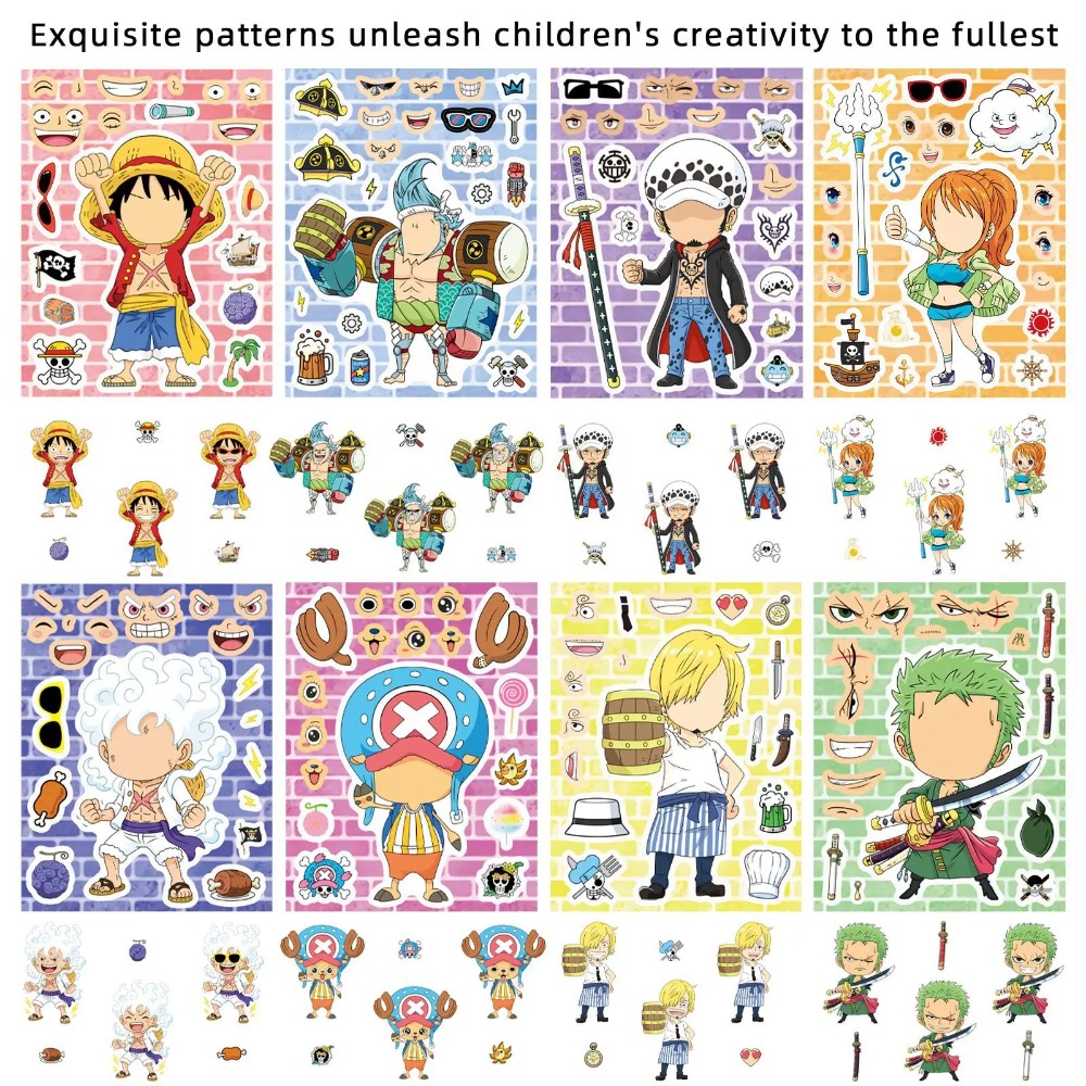 8/16/24Sheets One Piece Luffy  - đánh giá và giá Laptop Accessories Kit