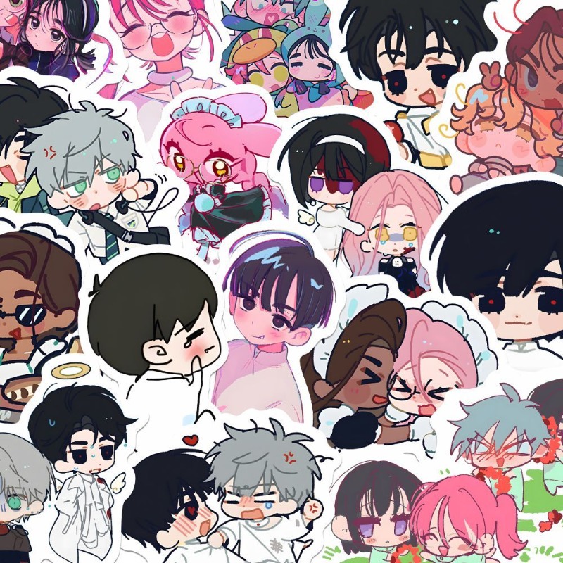 80Pcs/set Cartoon Anime Alien  - đánh giá và giá Laptop Accessories To Gift