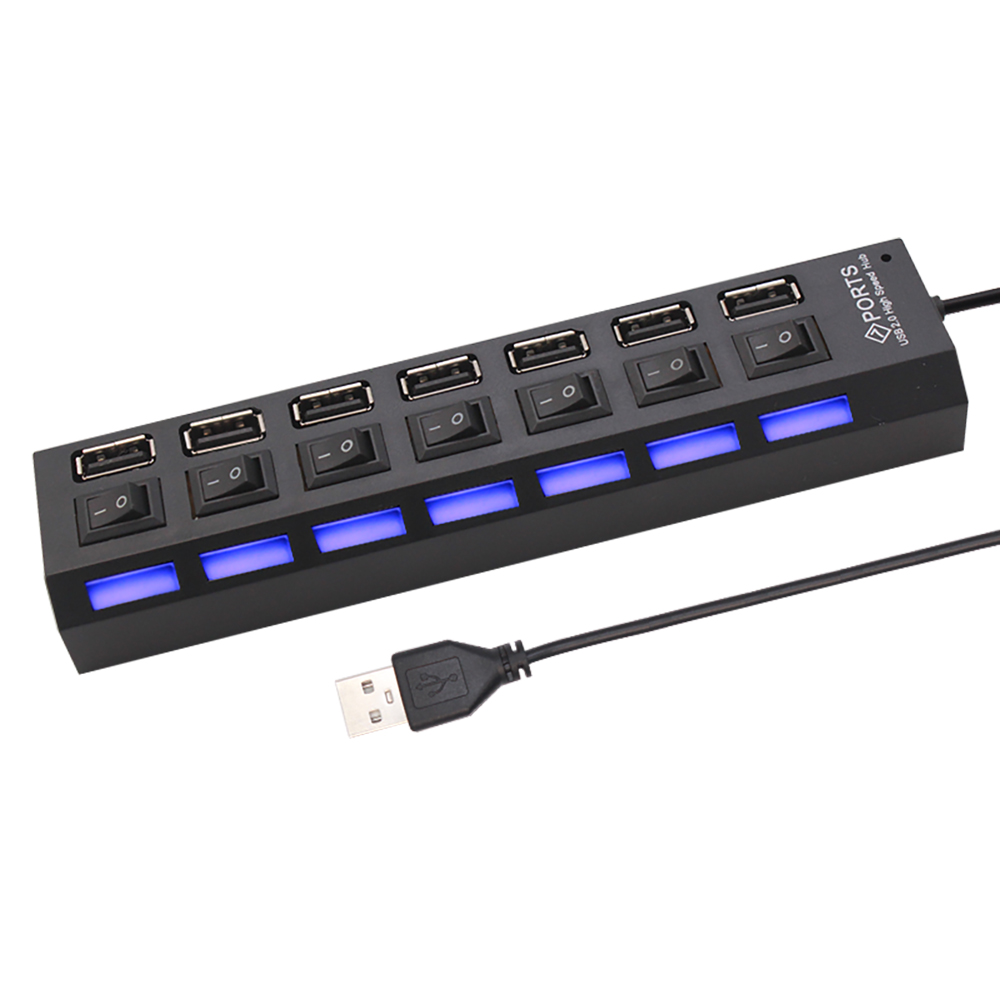 7 Port USB 2.0 Hub Splitter Fo - đánh giá và giá Laptop Accessories For Office