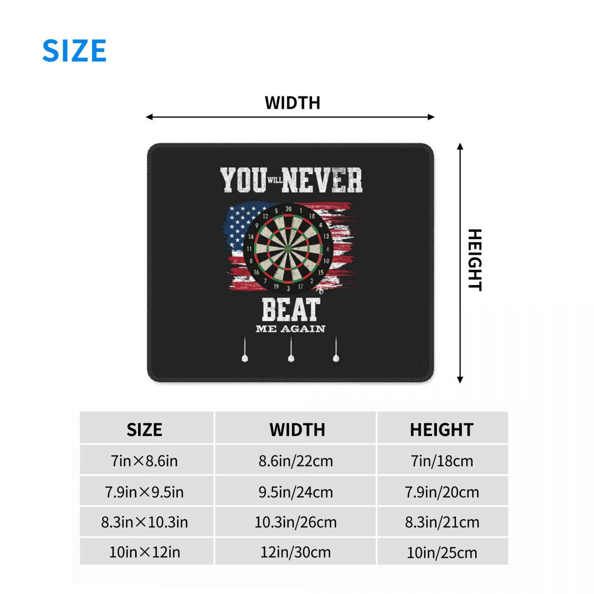 Multi-size Mouse Pad Dart Boar - đánh giá và giá Laptop Accessories Target