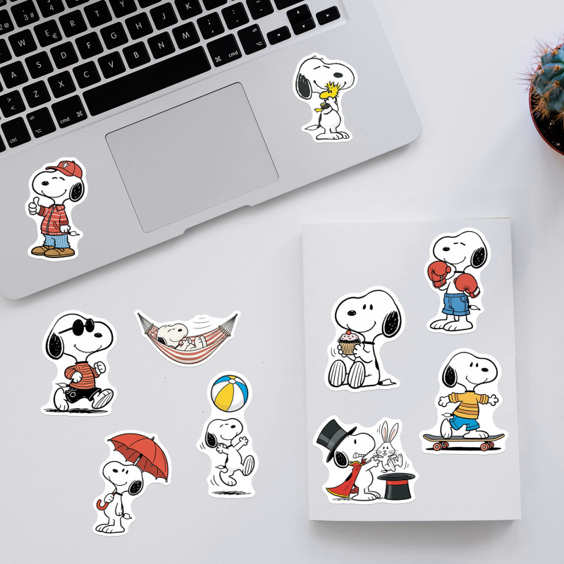 50pcs Kawaii Cartoon Snoopy St - đánh giá và giá Laptop Accessories To Gift